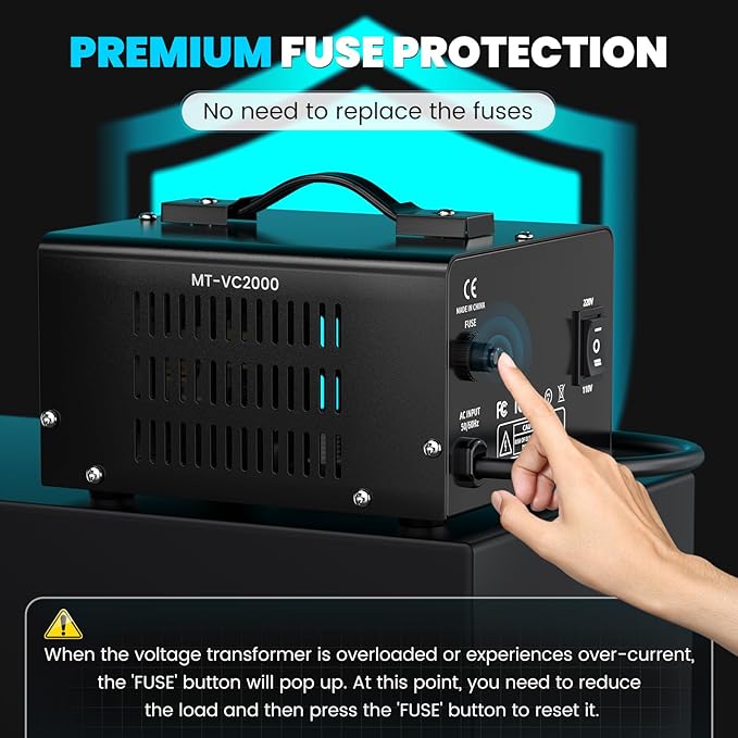 2000W Voltage Converter Transformer Step Up/Down Converter 110/120 Volt - Image 7
