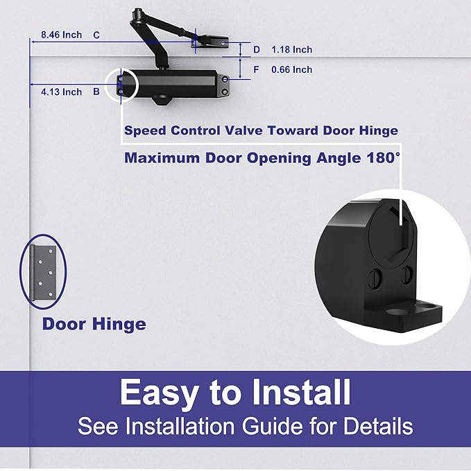 Jayseon Automatic Door Closers Commercial Door Closer - Image 5