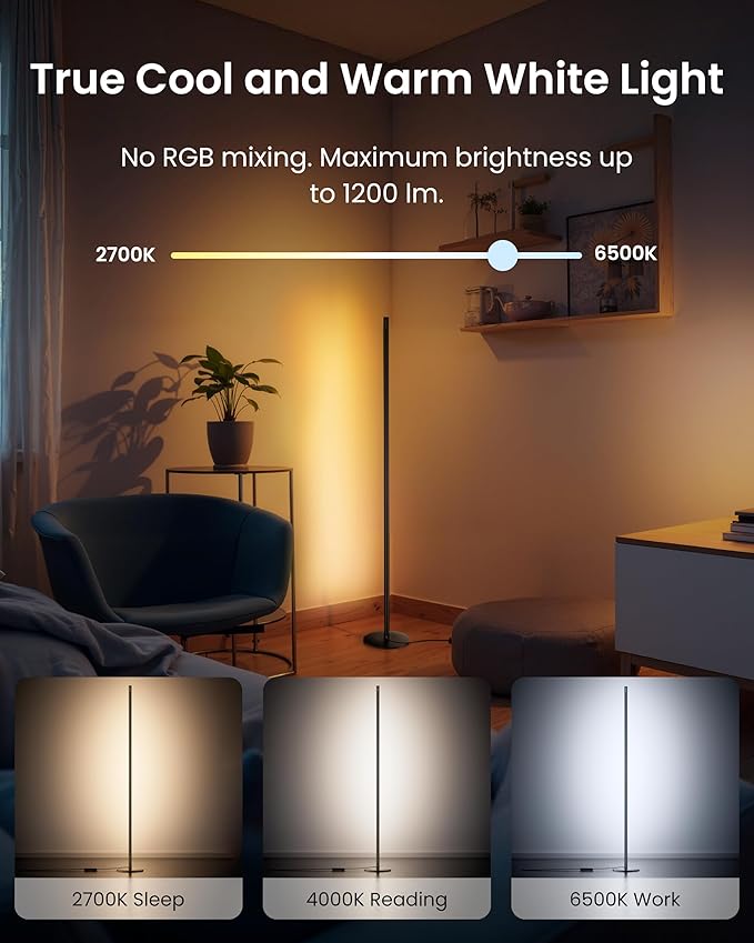 SwitchBot Smart Floor Lamp RGBICWW Voice/App Controlled Works - Image 7