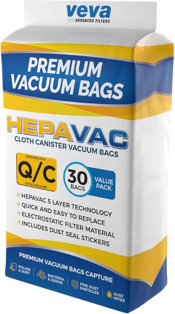 30 Pack Type Q/C 53292 HEPA Vacuum Bags - Image 5