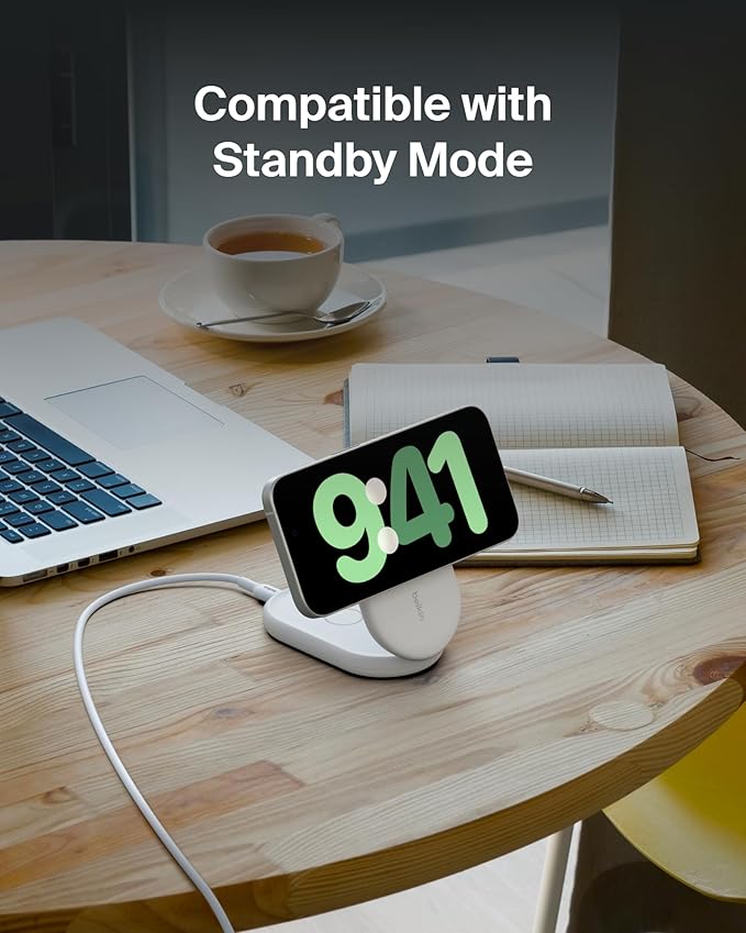 Belkin MagSafe-Compatible Charger, 2-in-1 Magnetic Foldable Charger 15W - Image 6