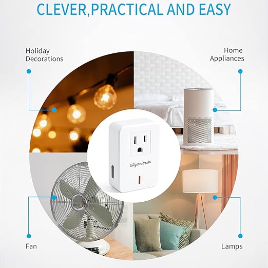 Syantek Remote Control Outlet Wireless Light Switch - Image 2