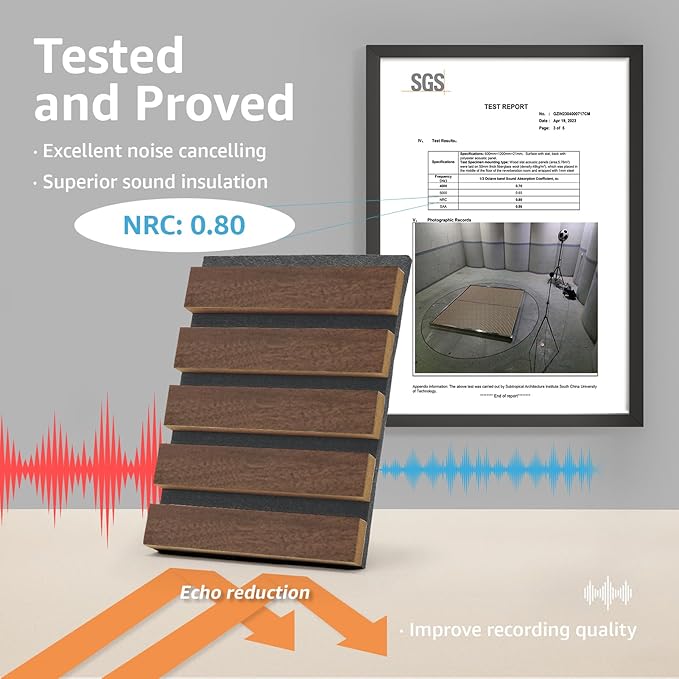 Art3d 2-Pack Acoustic Wood Slat Wall Panels - Image 4