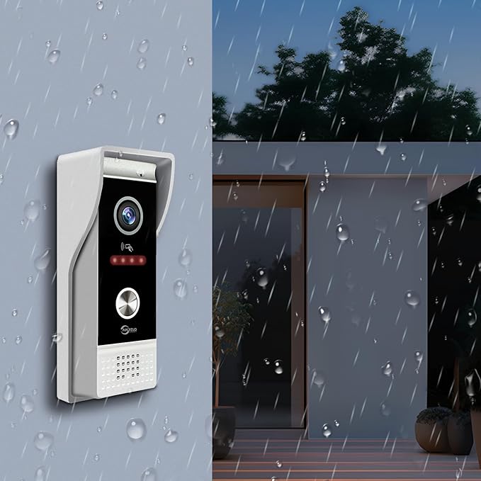 Video Doorbell Intercom System, 7 Inches Touch Screen Video Doorbell Door Phone - Image 6
