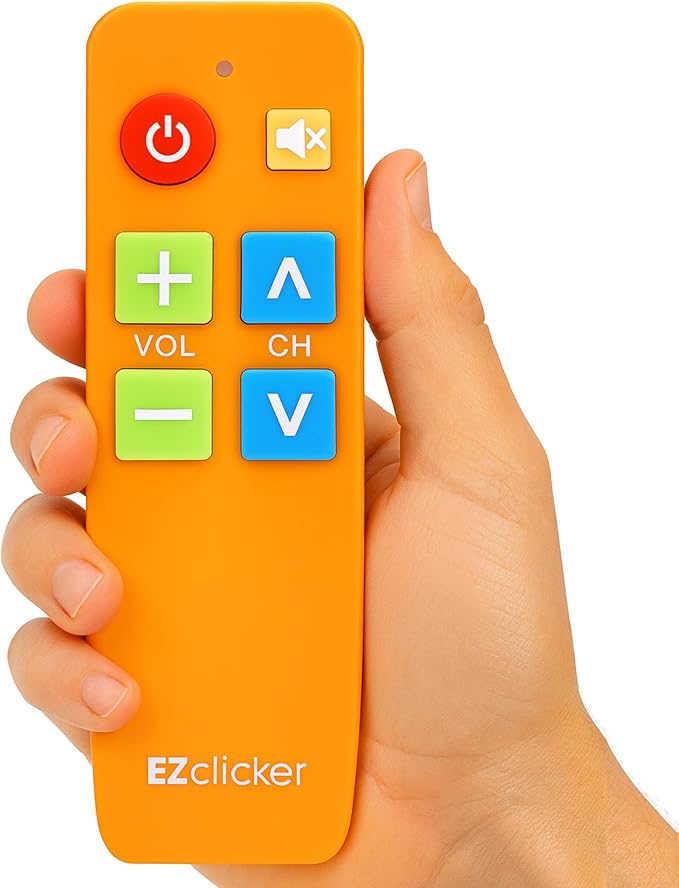 EZclicker TV Remote for Seniors, Extra Simple Big Button Remote Works by Unknown