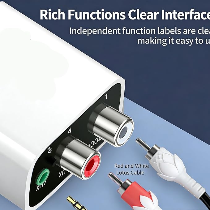 wantract Bluetooth 5.4 Receiver – Upgrade Old Speakers to Wireless Audio - Image 2