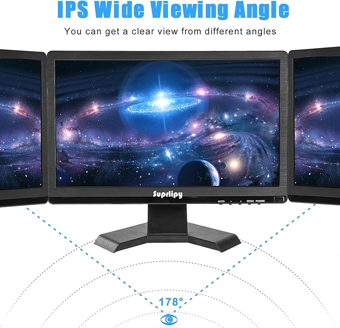 Suprlipy 15.6 inch FHD Small IPS Monitor LCD Display Screen 1920x1080 60Hz 16:9 - Image 3