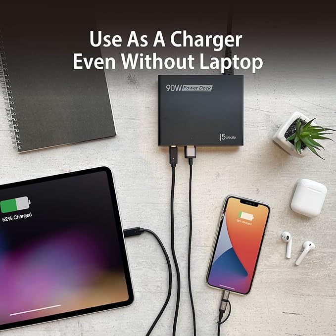 j5create USB-C Travel Hub with PD 65W Power Supply - Image 5
