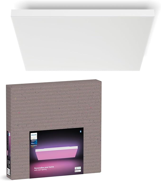 Philips Hue Datura Smart Ceiling Panel White & Color Light, Voice Control by PhilipsHue
