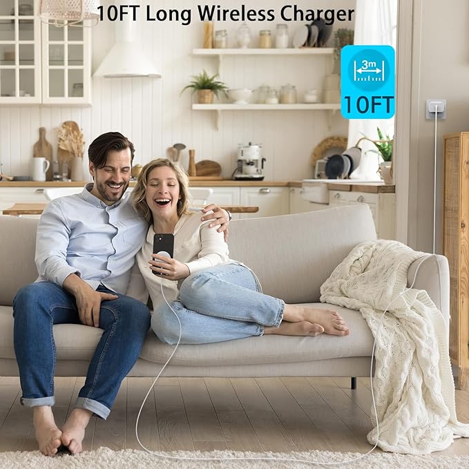 Magnetic iPhone Wireless Charger, 10FT Fast Charging Apple Mag Safe Charger - Image 6