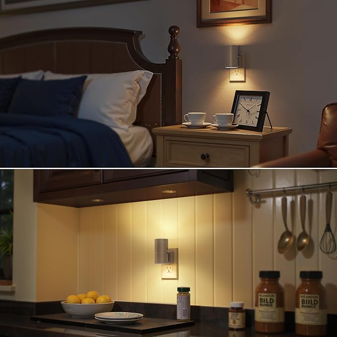 Briignite Night Lights Plug into Wall, Modern LED Night Light Plug in, Dusk to - Image 4