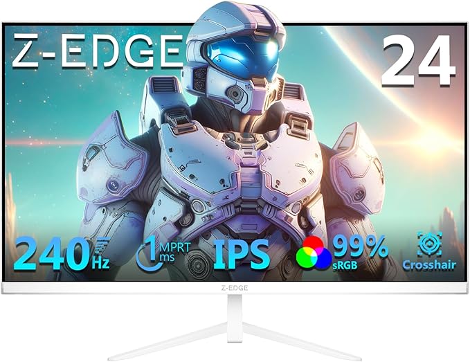 Z-Edge 24 inch 240Hz 165Hz Gaming Monitor, FHD 1080p, MPRT 1ms, IPS Monitor by ZZ-EDGE