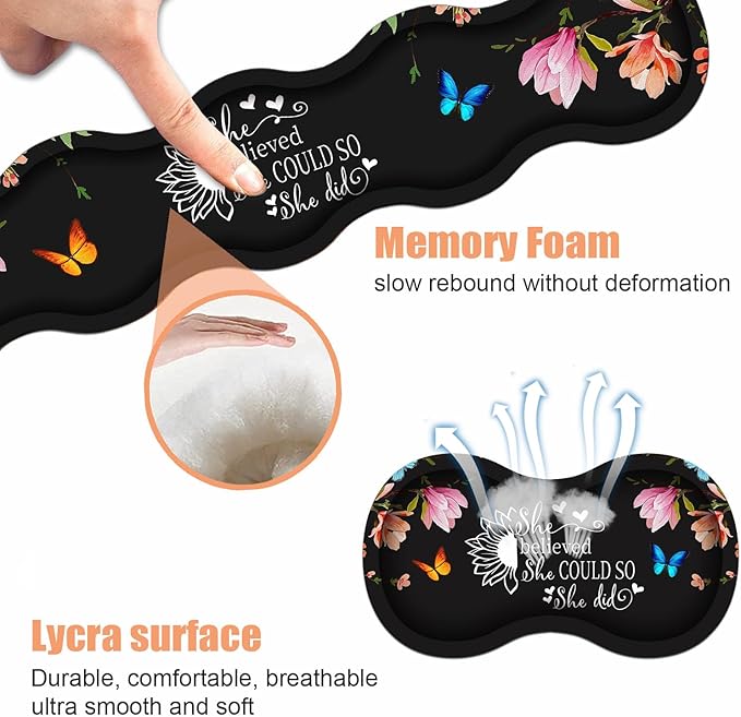 Ergonomic Keyboard Wrist Rest & Mouse Pad Wrist Rest Set, Large Gaming Desk Mat - Image 6