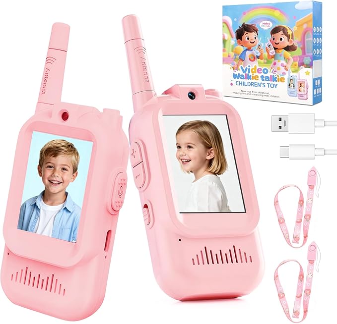 Video Walkie Talkies for Kids Toys, for Grandkids, 2 Pack HD Kids Walkie by Unknown