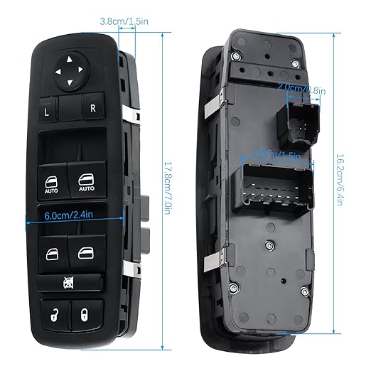 WUANGKI Power Window Switch Front Driver Side | 9+3 Pins | Compatible - Image 2