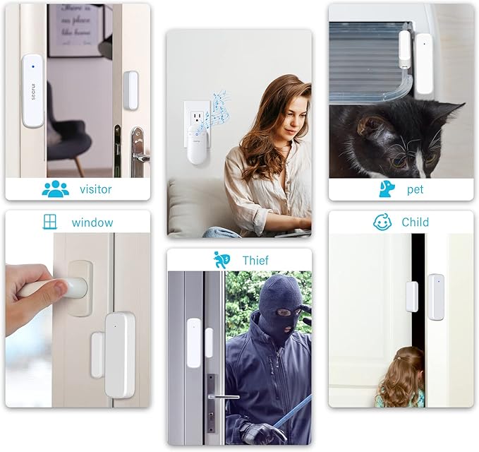 SECRUI Door Chime with Adjustable Volume –Wireless Entry Alert with 52 Chimes – - Image 7