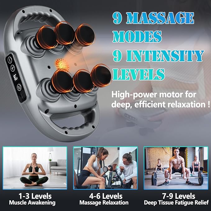 6 Head Massage Gun Deep Tissue - Image 2