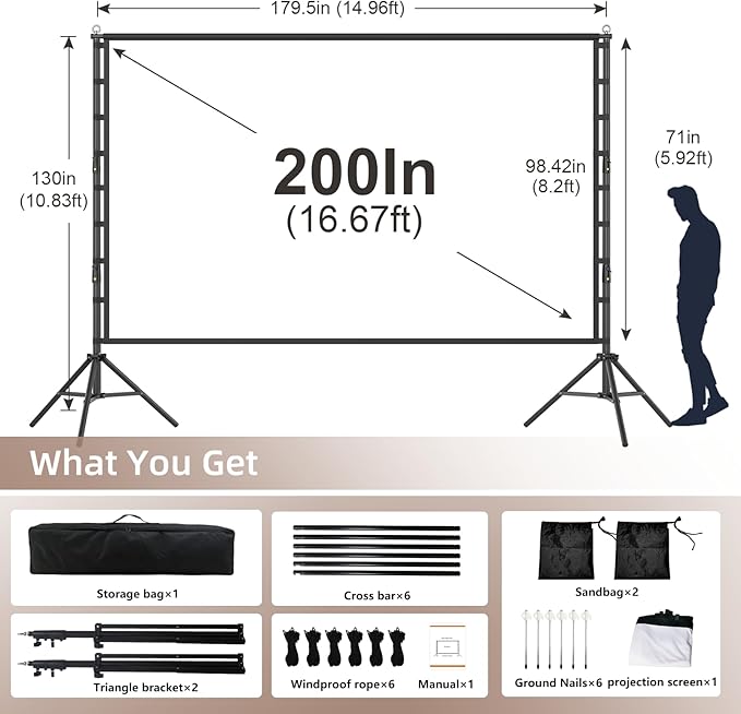Wootfairy Projector Screen - Image 2