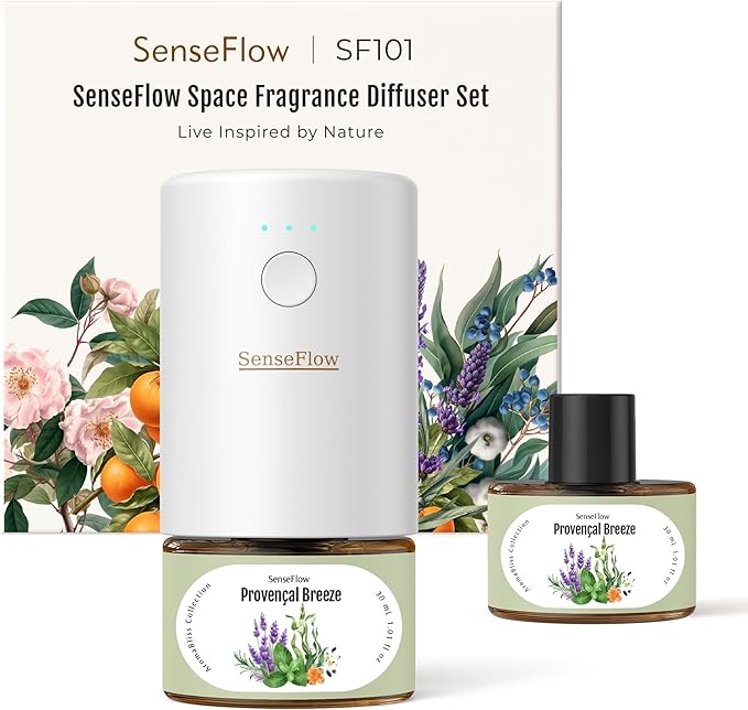 SF101 Pro Plug In Air Freshener, Waterless Essential Oil Diffuser, Non-Toxic by SenseFlow