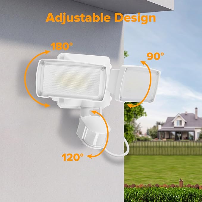 LUTEC 21W Plug in Motion Sensor Light Outdoor, Flood Lights Outdoor Motion - Image 6