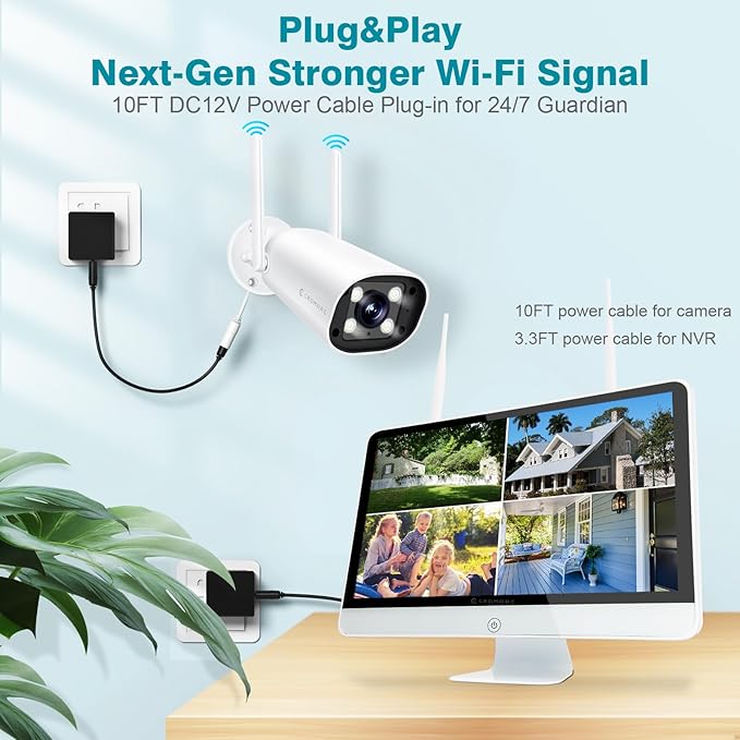 Cromorc Wireless Security Camera System - Image 2