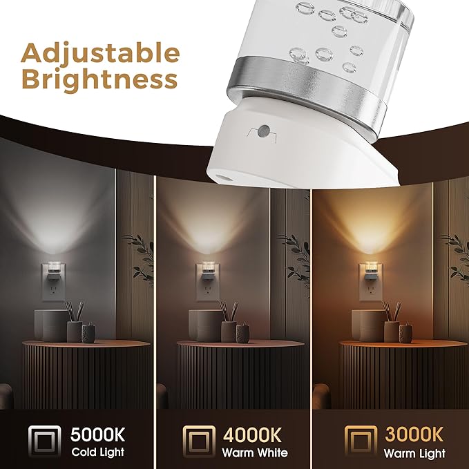 L LOHAS LED Night Lights Plug into Wall, 3000K/4000k/5000K Adjustable Color - Image 5