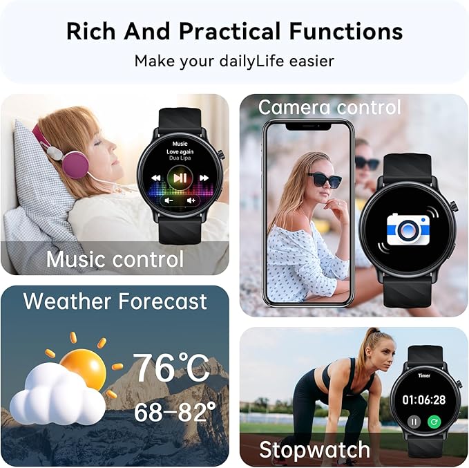 Smart Watch for Women Fitness Tracker: Waterproof Digital Mens Watches Make - Image 5