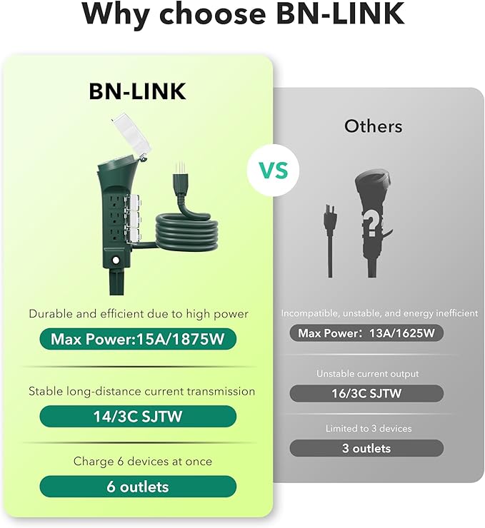 BN-LINK Outdoor Power Stake Timer - 6 ft Cord - Image 3