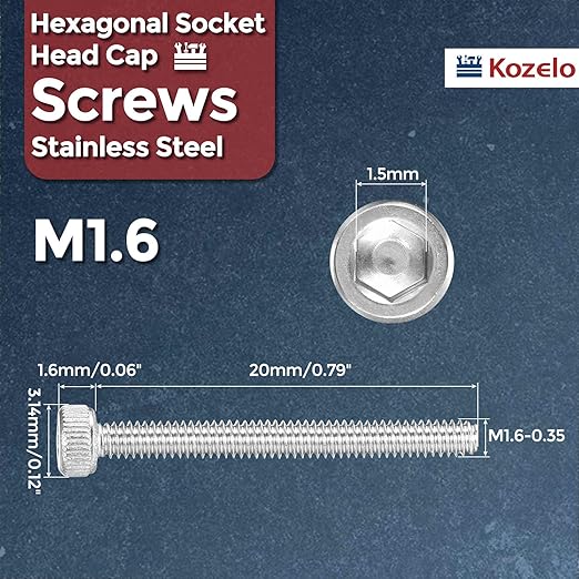 Kozelo 30pcs Socket Head Cap Screws - Image 2