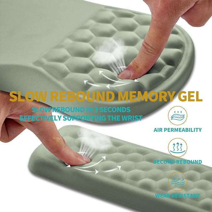 Hokafenle 2 in 1 Ergonomic Mouse Pad Wrist Support & Wrist Rest - Image 3