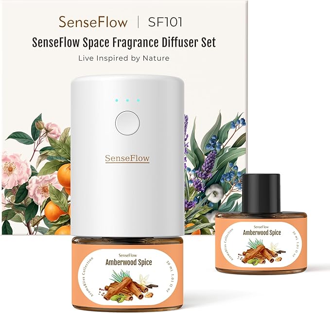 SF101 Pro Plug In Air Freshener, Waterless Essential Oil Diffuser, Non-Toxic by SenseFlow