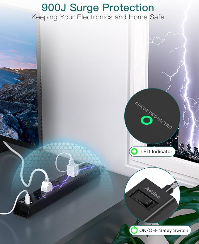 Surge Protector Power Strip - Image 5