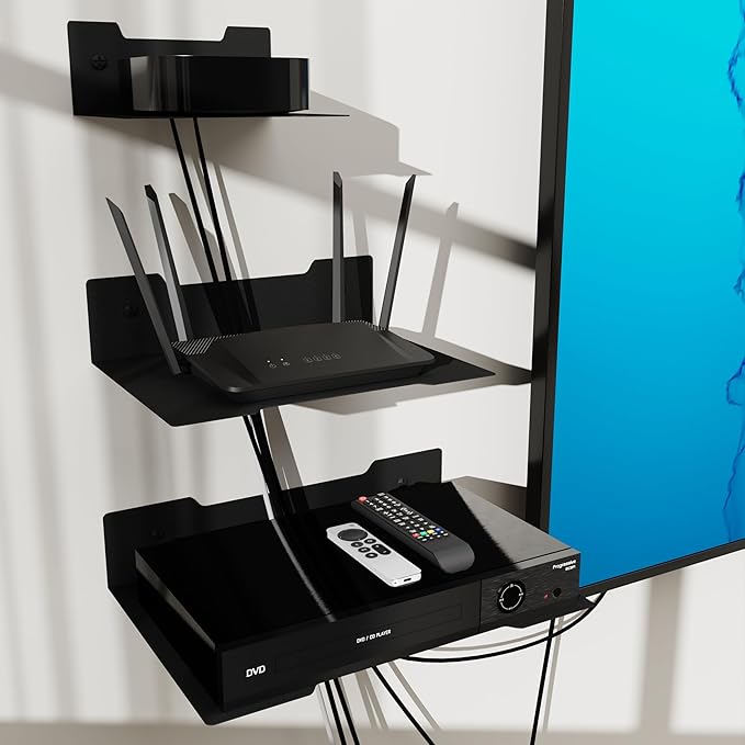 PzewMo Floating Metal Wall Mount Shelf, Shelf - Image 7