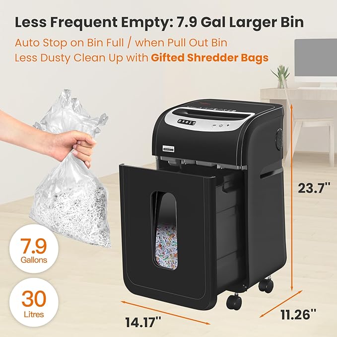 VidaTeco Paper Shredder for Home Office Heavy Duty - Image 6