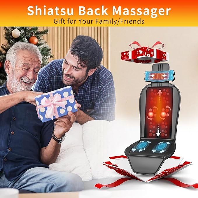 Shiatsu Massage Cushion, Kneading Back Massager - Image 9