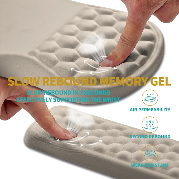 Hokafenle 2 in 1 Ergonomic Mouse Pad Wrist Support & Wrist Rest - Image 3