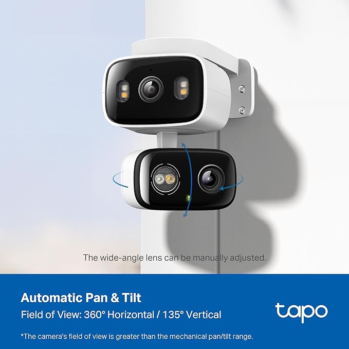 Tapo 2K 3MP Indoor/Outdoor Dual Lens Pan/Tilt Security Camera – 125° Wide-Angle - Image 5