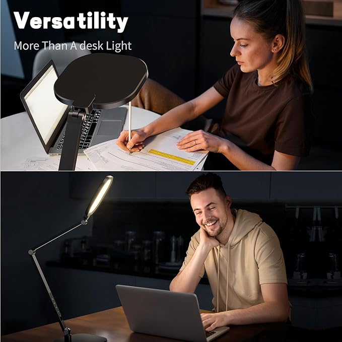 LitONES LED Desk Lamp for Home Office, Eye-Caring Modern Desk Light, 3 Color - Image 2
