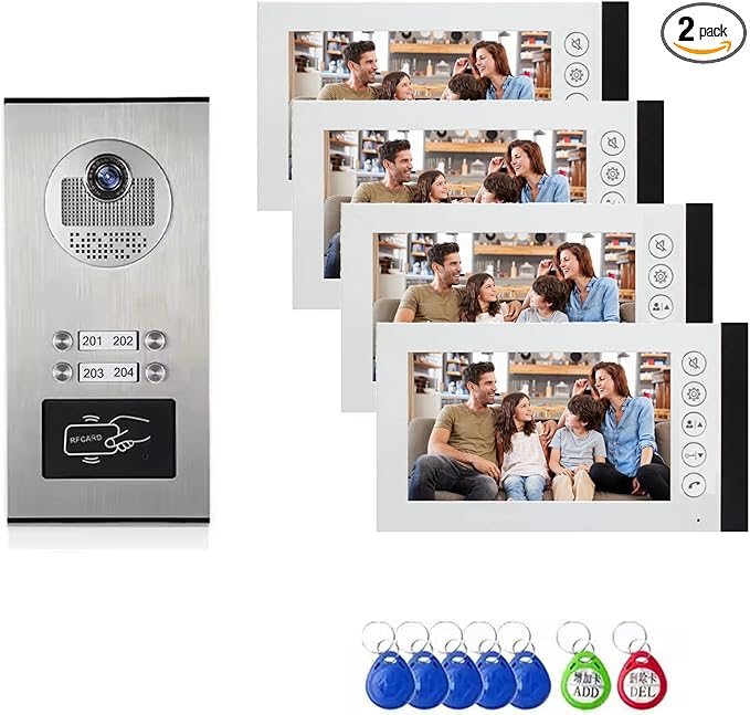 ANJIELO SMART Wired Video Multifamily Apartment Intercom System, by ANJIELOSMART