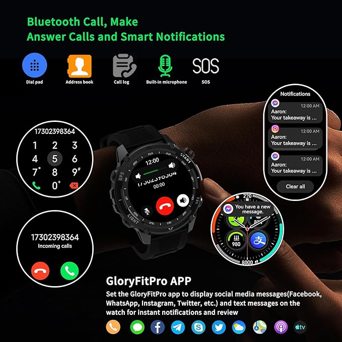 Fitness Tracker Watch with Heart Rate Monitor Activity Tracker with Pedometer - Image 2