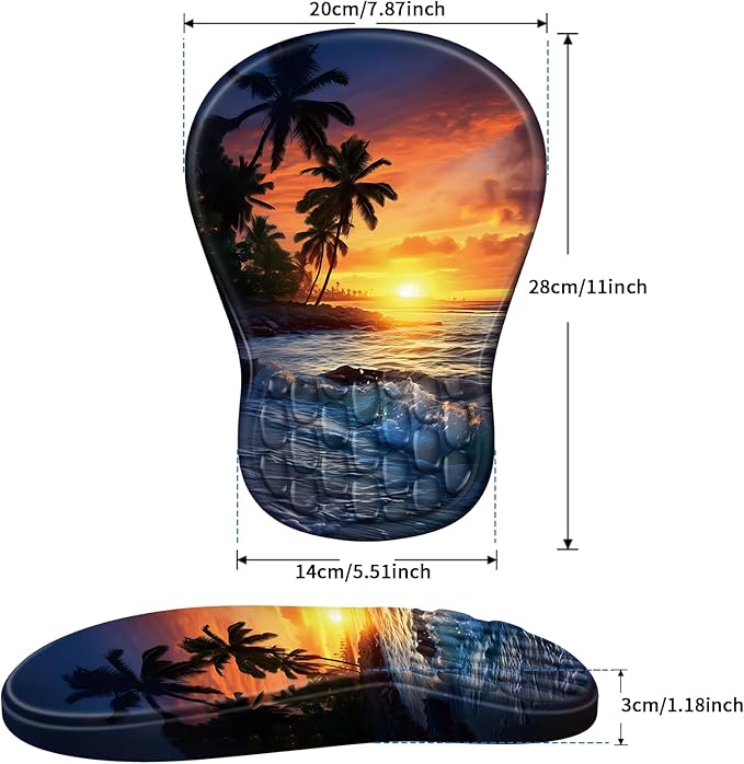 YIWEI Ergonomic Mouse Pad with Wrist Rest - Image 6