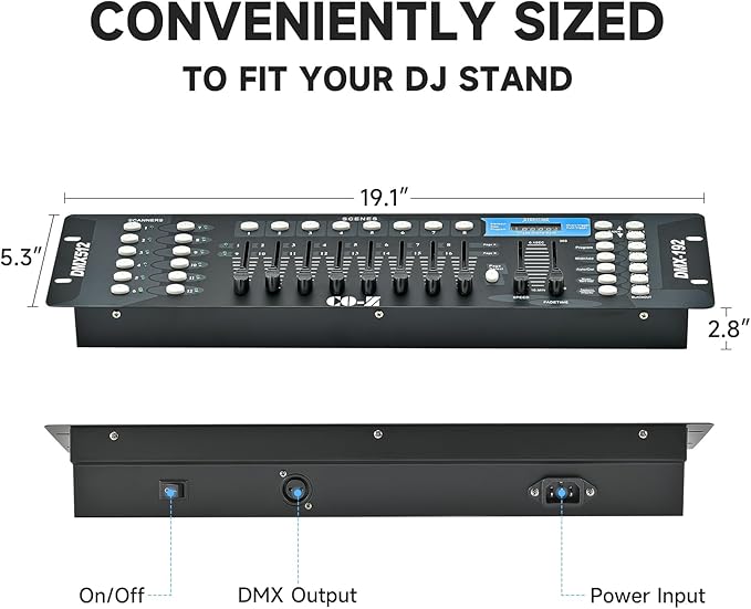 CO-Z 192 DMX 512 Stage DJ Light Controller Lighting Mixer Board Console - Image 5