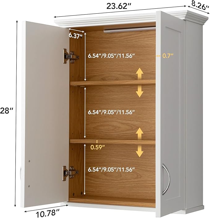 Medicine Cabinet -Bathroom Cabinet Wall Mount - Image 2