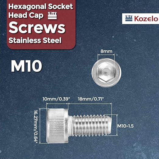 Kozelo 15pcs Socket Head Cap Screws - Image 2