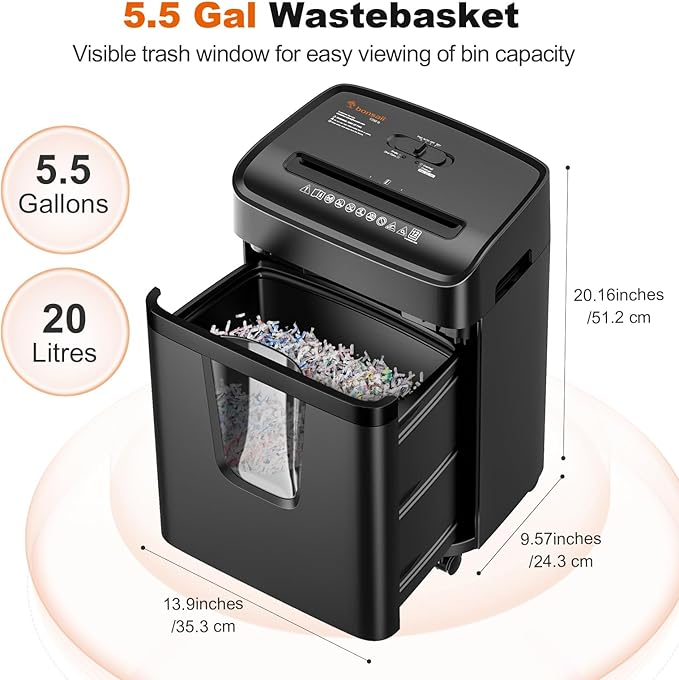 Bonsaii 12-Sheet Micro-Cut Paper Shredders - Image 6