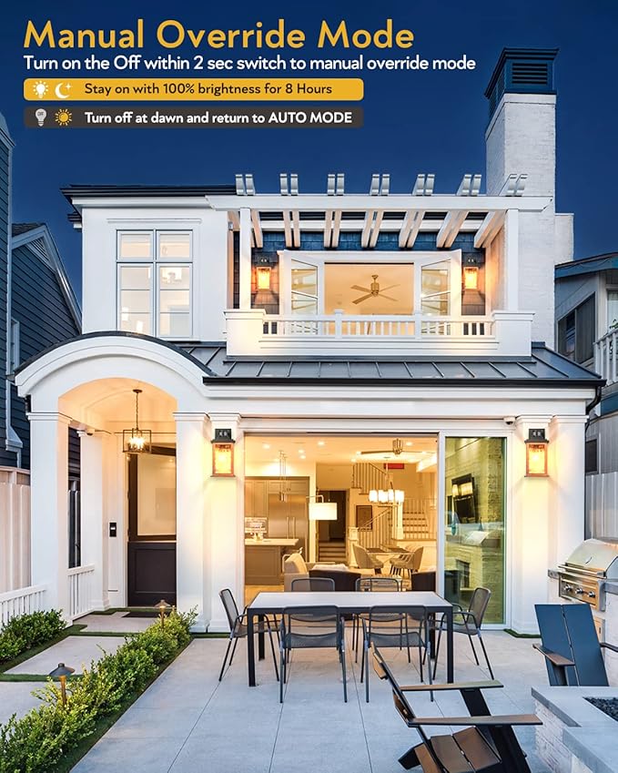 VIANIS Motion Sensor Outdoor Lights, Dusk to Dawn Outdoor Lighting - Image 3