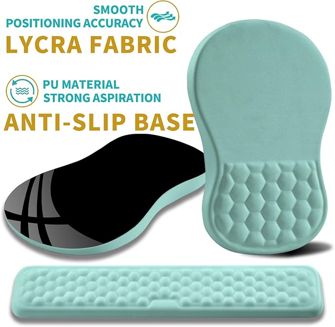 Hokafenle 2 in 1 Ergonomic Mouse Pad Wrist Support & Wrist Rest - Image 6