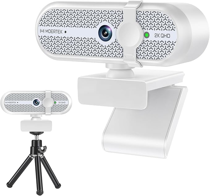 MOERTEK 2K Webcam for PC, Webcam by MOERTEK