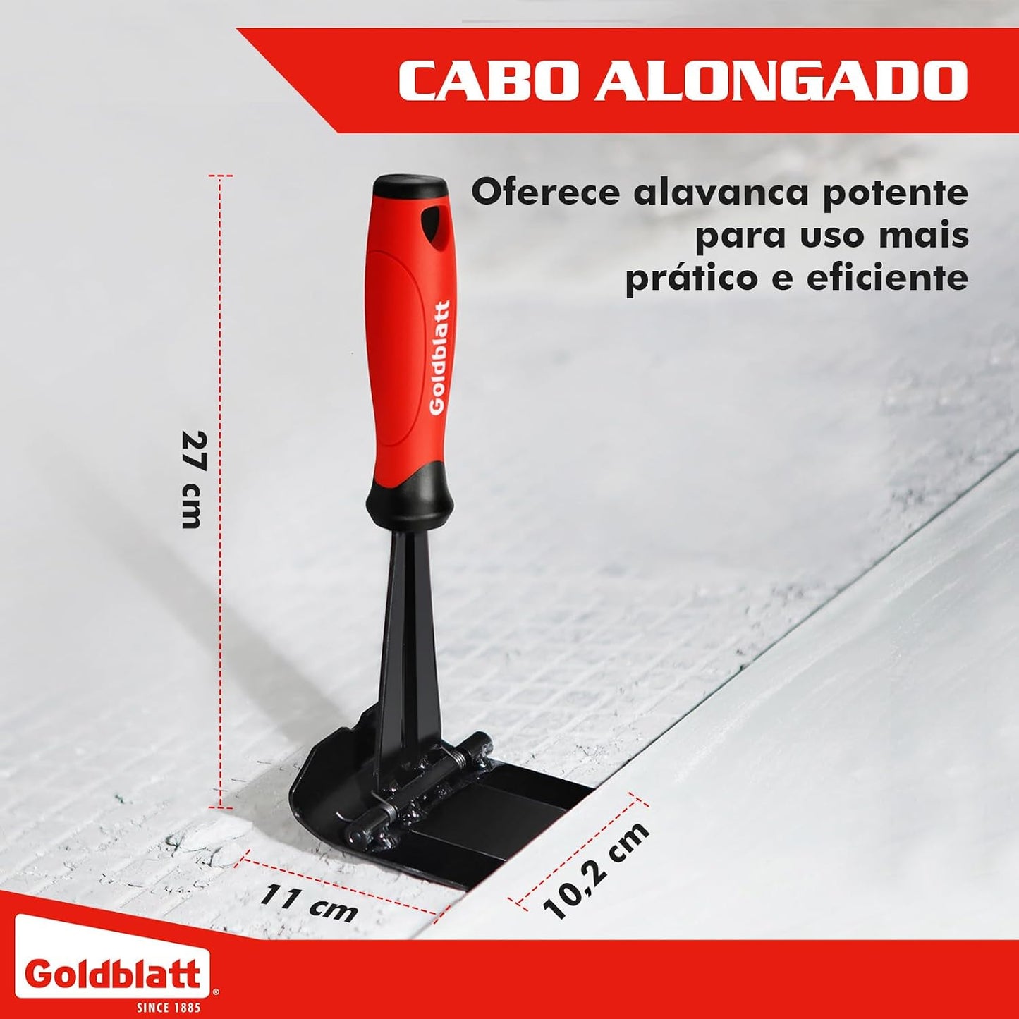 Goldblatt Trim Puller, 4-Inch Tile Removal Tool Baseboard Removal Tool | Trim Removal Tool for Commercial Work & Home Improvement, Baseboard, Molding, Siding and Floor Removal, Remodeling