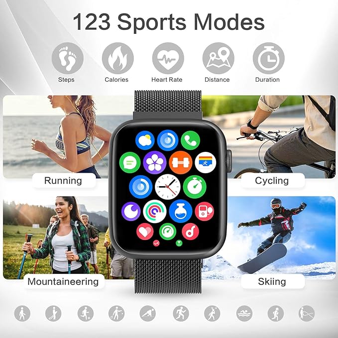 Smart Watches for Men Blood Pressure, DA GPT AI Waterproof Smartwatch, 1.9" - Image 8
